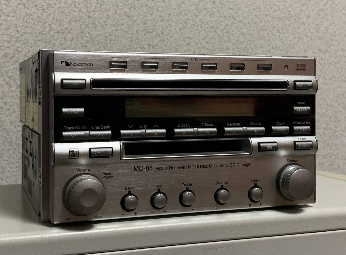 希少なナカミチMD-85高品質レシーバーMD/6枚ディスクCDチェンジャー 