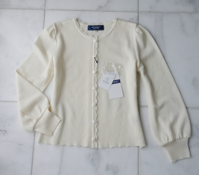 新品未使用 完売品！ M'S GRACY エムズグレイシーのカーディガン お花