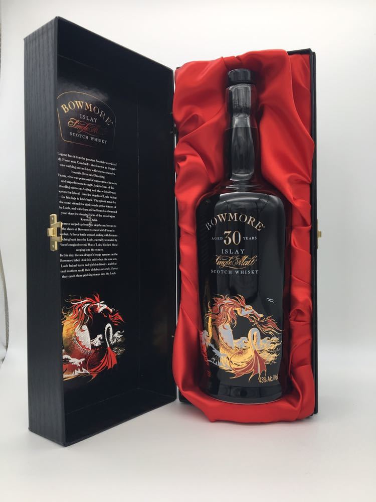 30年 ボウモア 空き瓶 ドラゴン 空き箱 セラミックドラゴン Bowmore