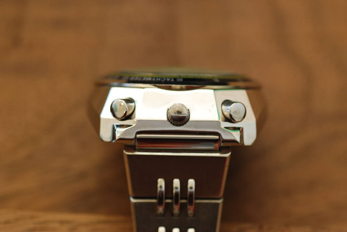 SEIKO セイコー アルバ AKA ツノ クロノグラフ クォーツ 緑文字盤 