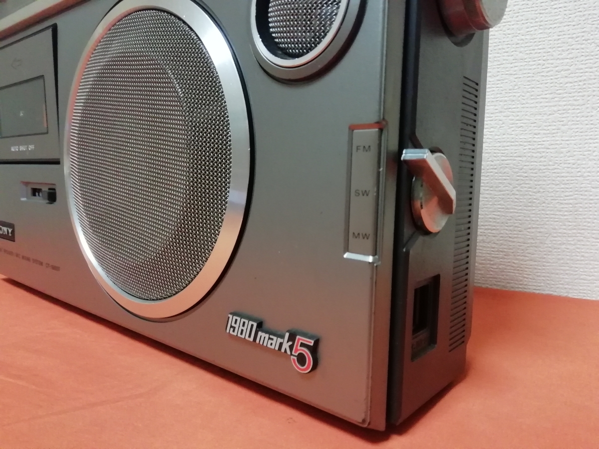 電源入るジャンク】SONY CF-1980mark5 Ⅴ / ビンテージラジカセ 【公式