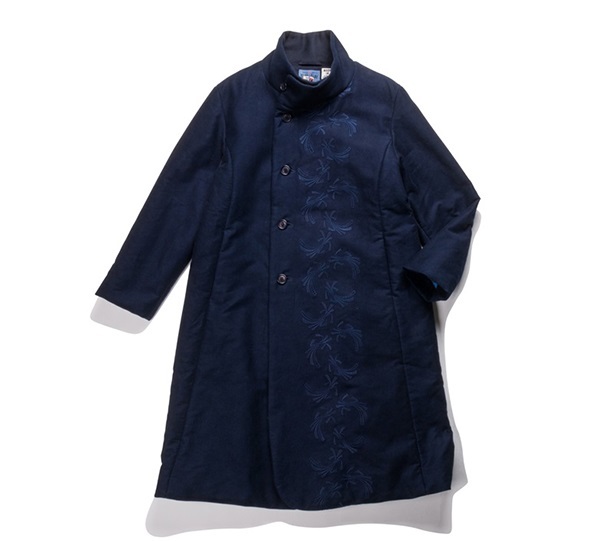 お得，品質保証 BLUEBLUE 18AW ノシシシュウ インディゴ 刺繍 コート 2(Mサイズ)｜売買されたオークション情報、yahooの商品情報をアーカイブ公開 - オークファン Mサイズ