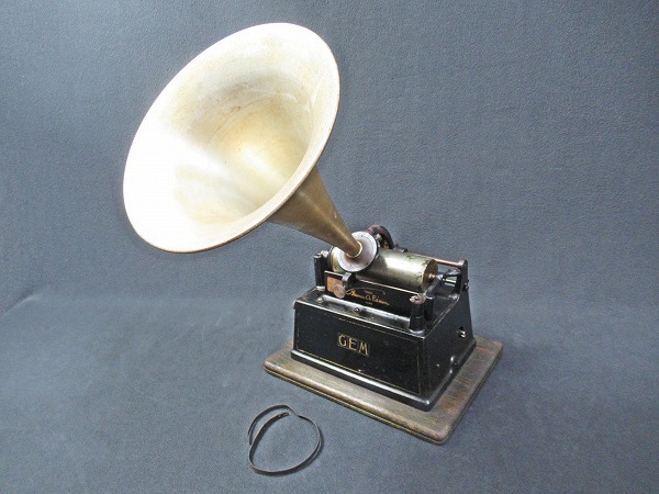 GEM PHONOGRAPH EDISON エジソン | N.J. ORANGE 蝋 音出し確認済 EDISON|蓄音機|ハードオフ公式通販オフモール|2011040000108423 Phonograph Edison トーマスエジソン蝋管蓄音機-本體–日本 Time 4-4 エジソン蓄音機／The