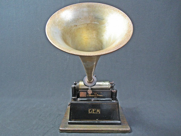 GEM PHONOGRAPH EDISON エジソン | N.J. ORANGE 蝋 音出し確認済 EDISON|蓄音機|ハードオフ公式通販オフモール|2011040000108423 Phonograph Edison トーマスエジソン蝋管蓄音機-本體–日本 Time 4-4 エジソン蓄音機／The