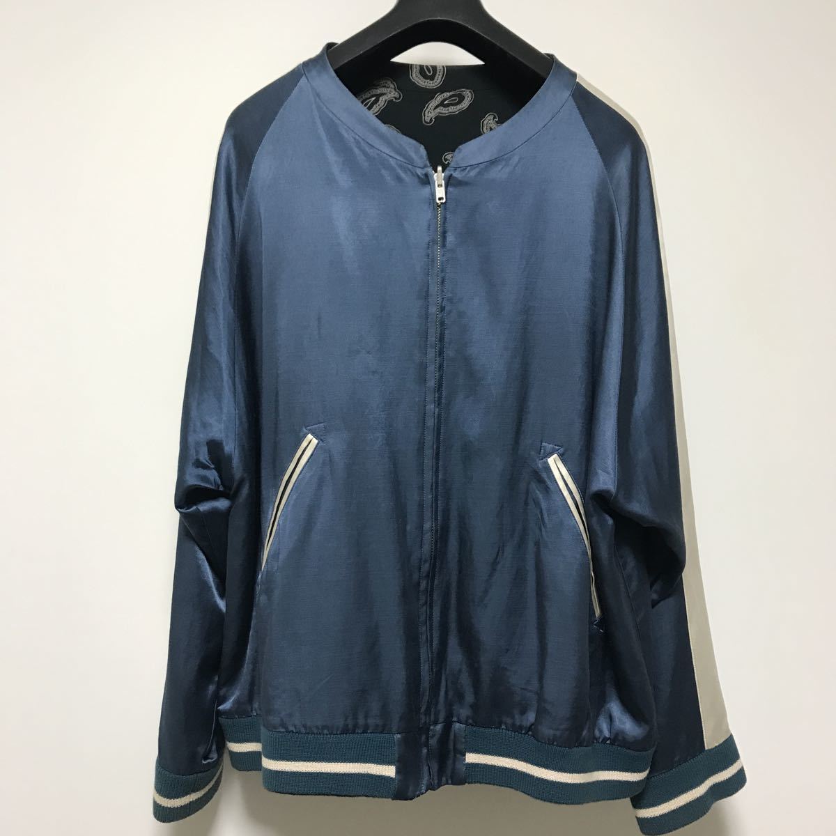 2025，新作 ネオン サイン リバーシブル サテン ペイズリー スカジャン レーヨン ジャケット 1 NEON SIGN 1LDK(その他)｜売買されたオークション情報、yahooの商品情報をアーカイブ公開 - オークファン その他