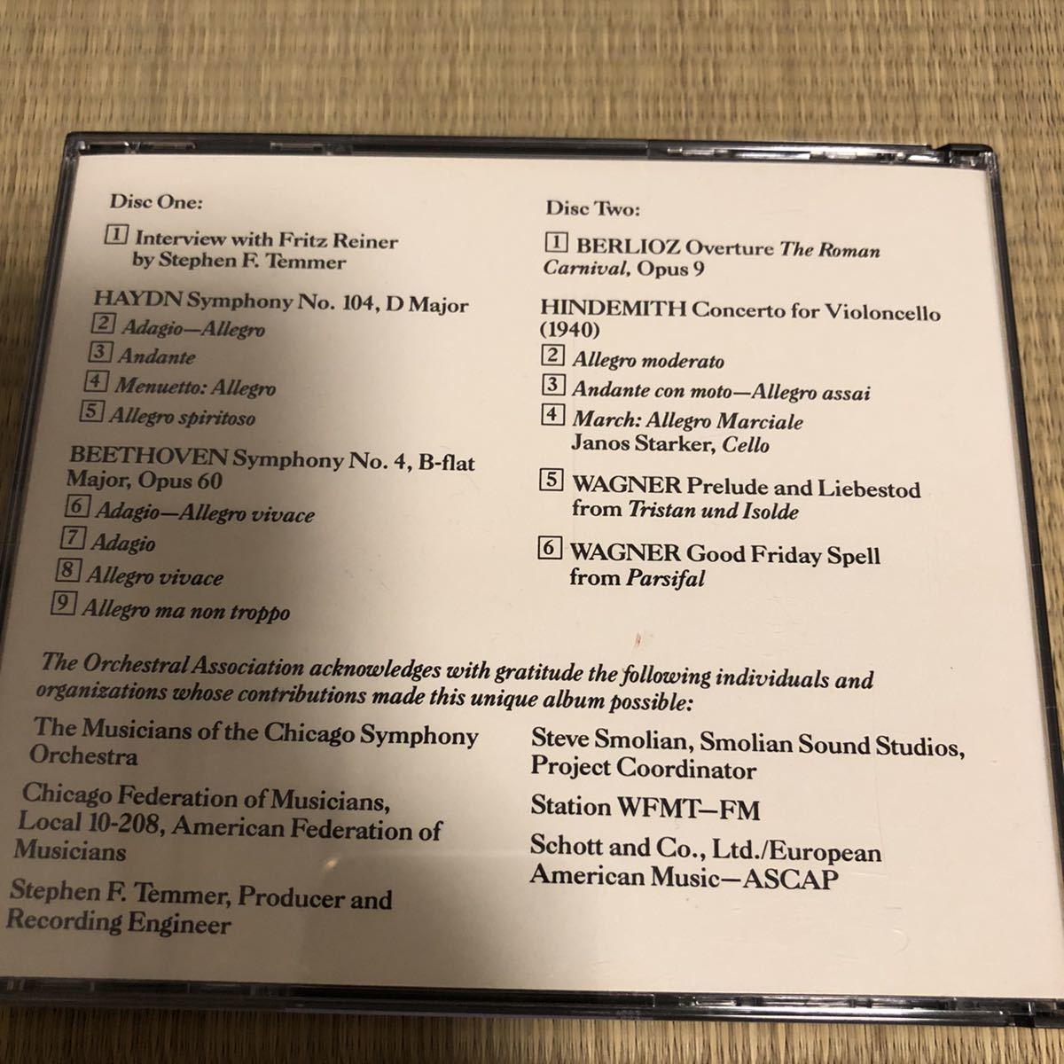 希少廃盤 シカゴ交響楽団/FIRST 100 YEARS 自主制作盤 シカゴ交響楽団 CHICAGO ◇ 自主制作盤 ○12CD シカゴ交響楽団創立100周年