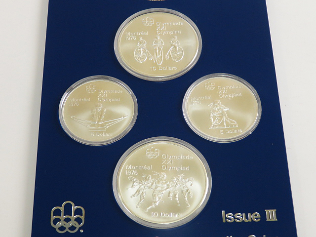 1円～ 造幣局 1976年 カナダ モントリオールオリンピック 記念銀貨 4点