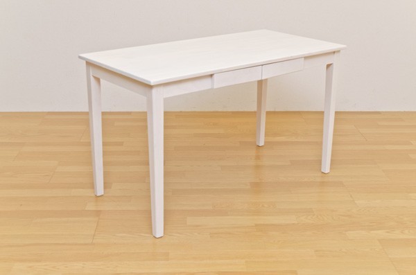 ホワイトウォッシュ（WW）木製テーブル 120×60cm デスク 机 天然木