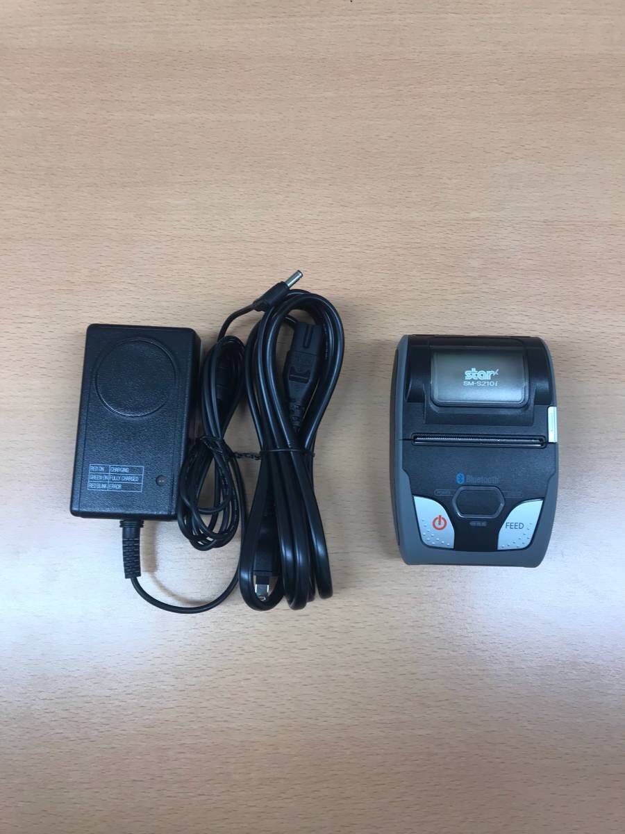 【中古】Starmicro SM-S210i モバイルプリンター　ロール紙16個 スター精密 SM-S210i レシートプリンター スター ロール紙16個 sms210i