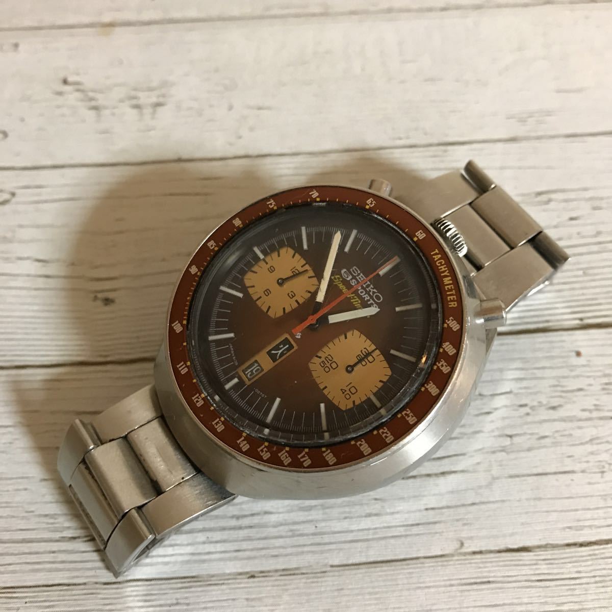 ジャンク SEIKO 6138-0040 茶馬 セイコー speed-timer スピード