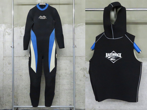 SunFan メンズ ウェットスーツ 身長172.5～179cm / RAZORBACK フード