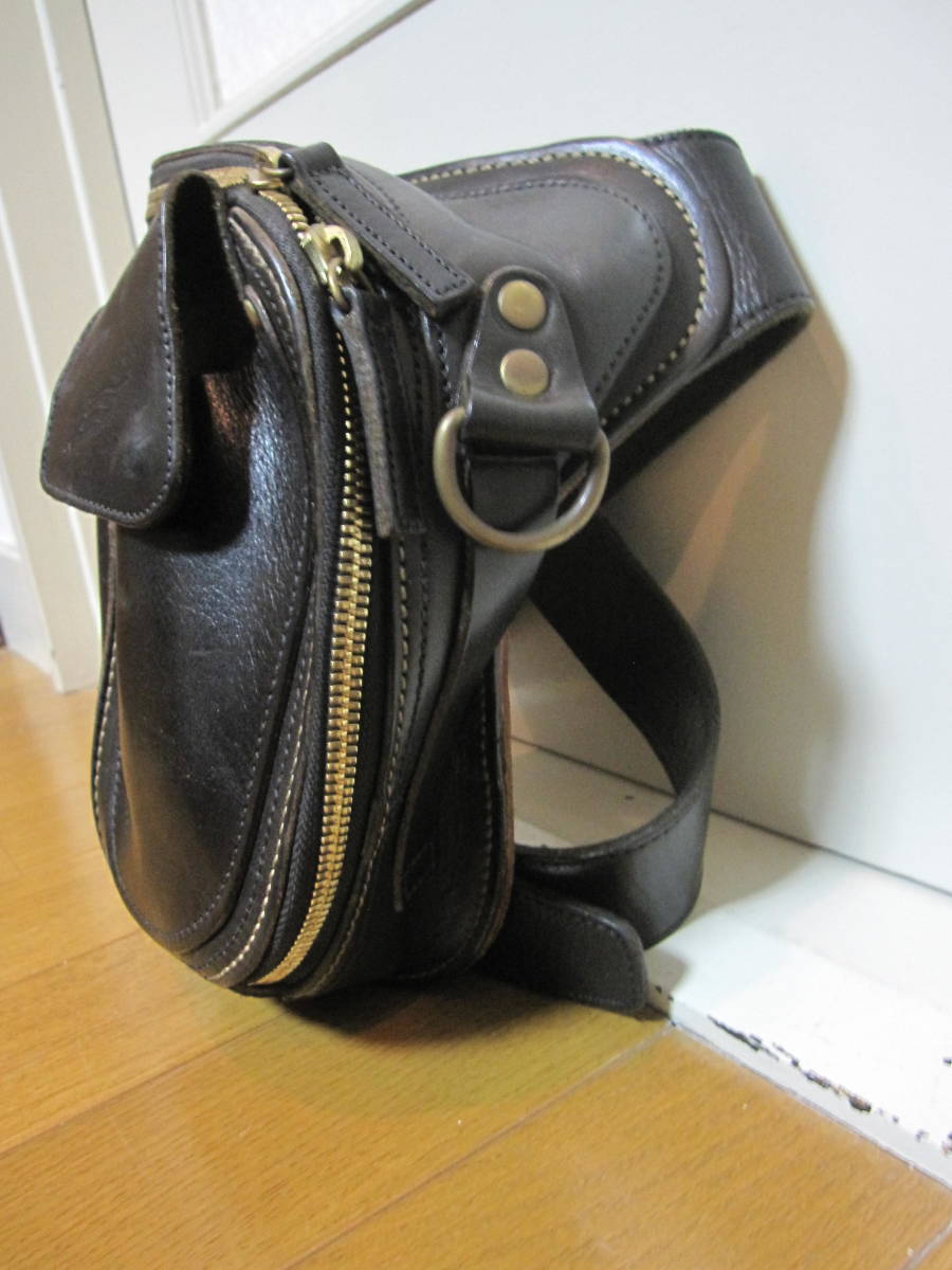 人気，豊富な】 HYOD ヒョウドウ HYOD×GAHO LEATHER HIP BAG-TYPE-C