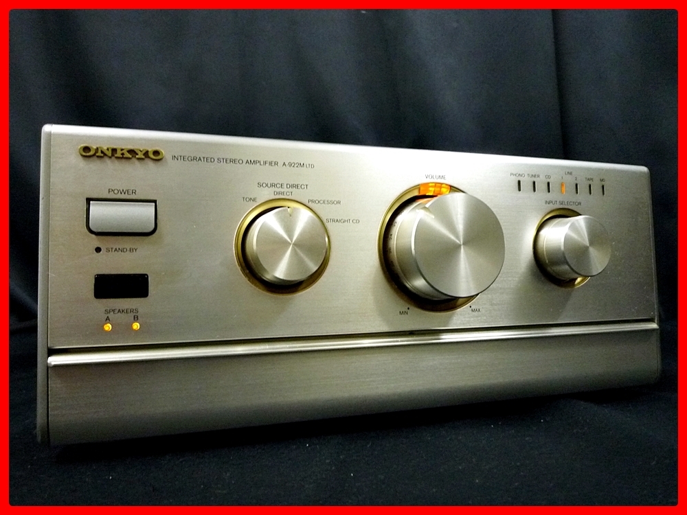 ☆ ONKYO オンキョー A-922M LTD プリメインアンプ リモコン付き