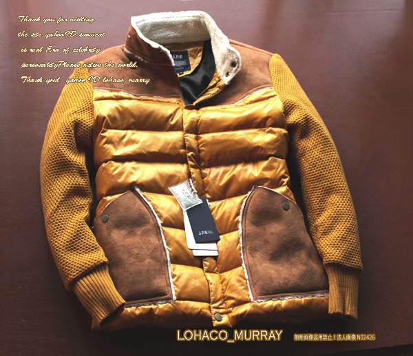 国内即日発送 Jpe ニットコンビ ダウンジャケットl黄キャメル M L細身 メンズ デザイナーズ 切替 ダウン ジャンパー 軽量 襟ボア Mサイズ 売買されたオークション情報 Yahooの商品情報をアーカイブ公開 オークファン Aucfan Com