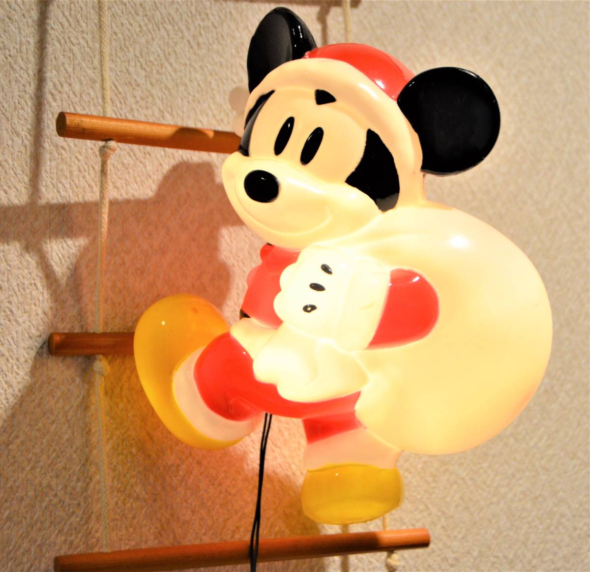 ディズニー、ミッキーサンタさん、LED、3Pはしご ディズニー、ミッキーサンタさん、LED、3Pはしご はしご ミッキー