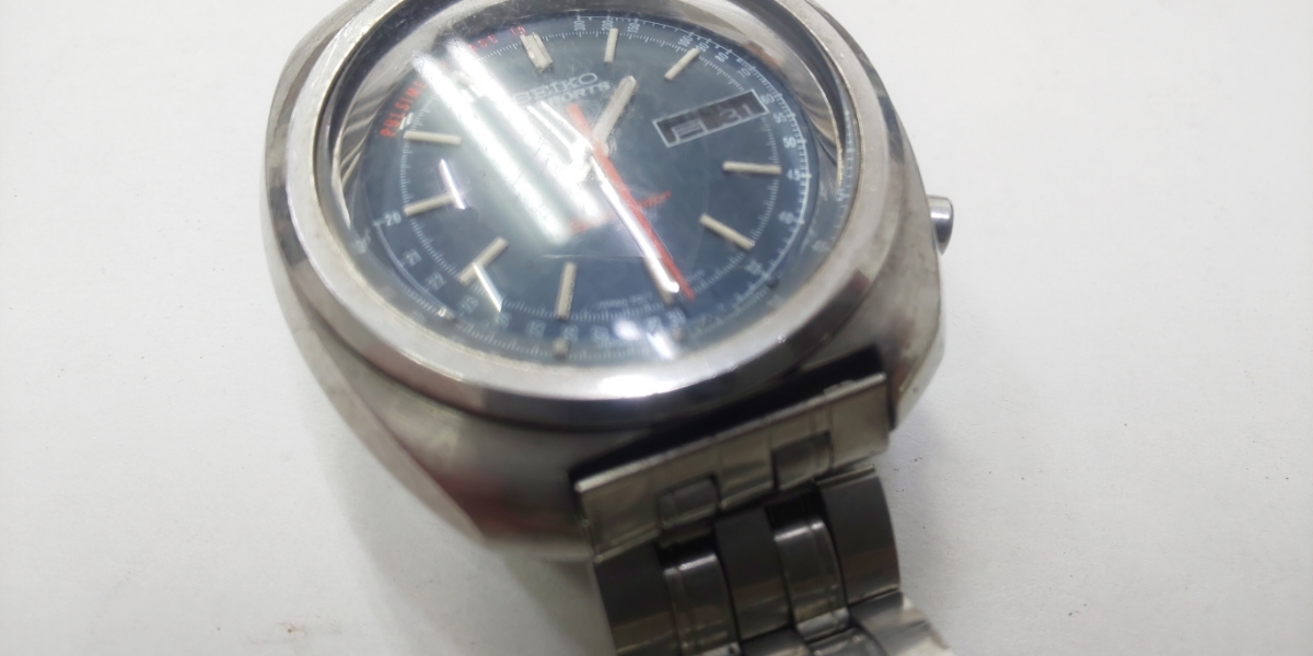 A040◆SEIKO セイコー 5 スポーツ スピードタイマー デイデイト 173168 自動巻き ジャンク