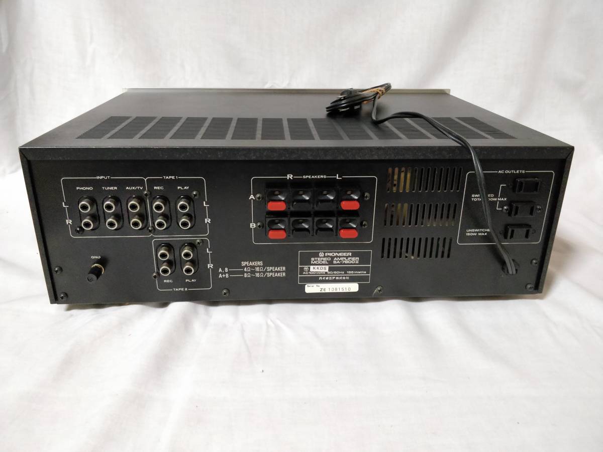 ジャンク SA-7800Ⅱ プリメインアンプ PIONEER パイオニア Pioneer