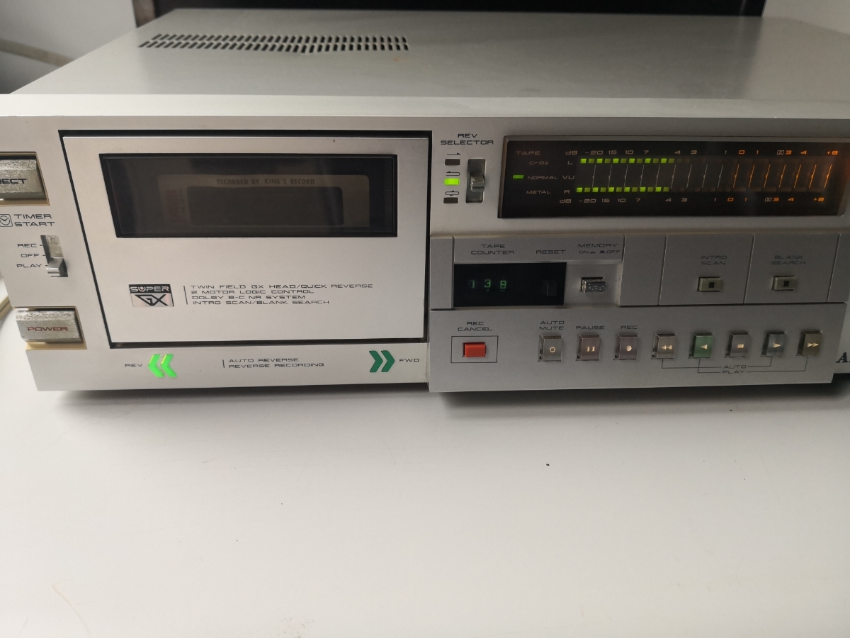 B08 AKAI GX-F44R アカイ カセットデッキ オートリバース オーディオ機器 B08 AKAI GX-F44R アカイ カセットデッキ オートリバース
