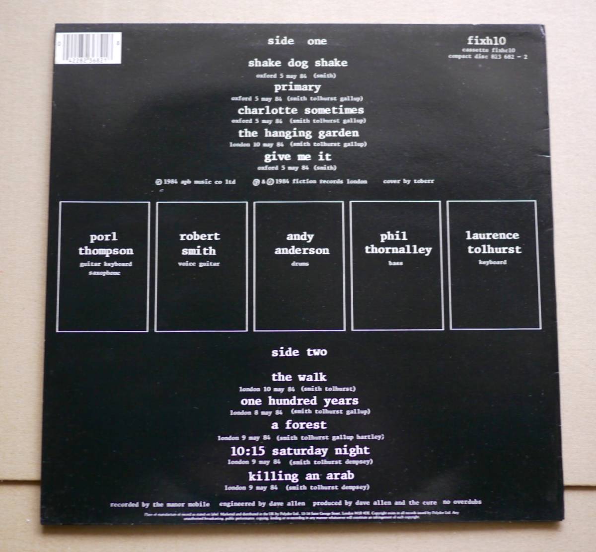 LP☆The Cure - The Cure Live : Concert / 1984年 UKオリジナル LP☆The Cure - The Cure Live : Concert / 1984年 UKオリジナル