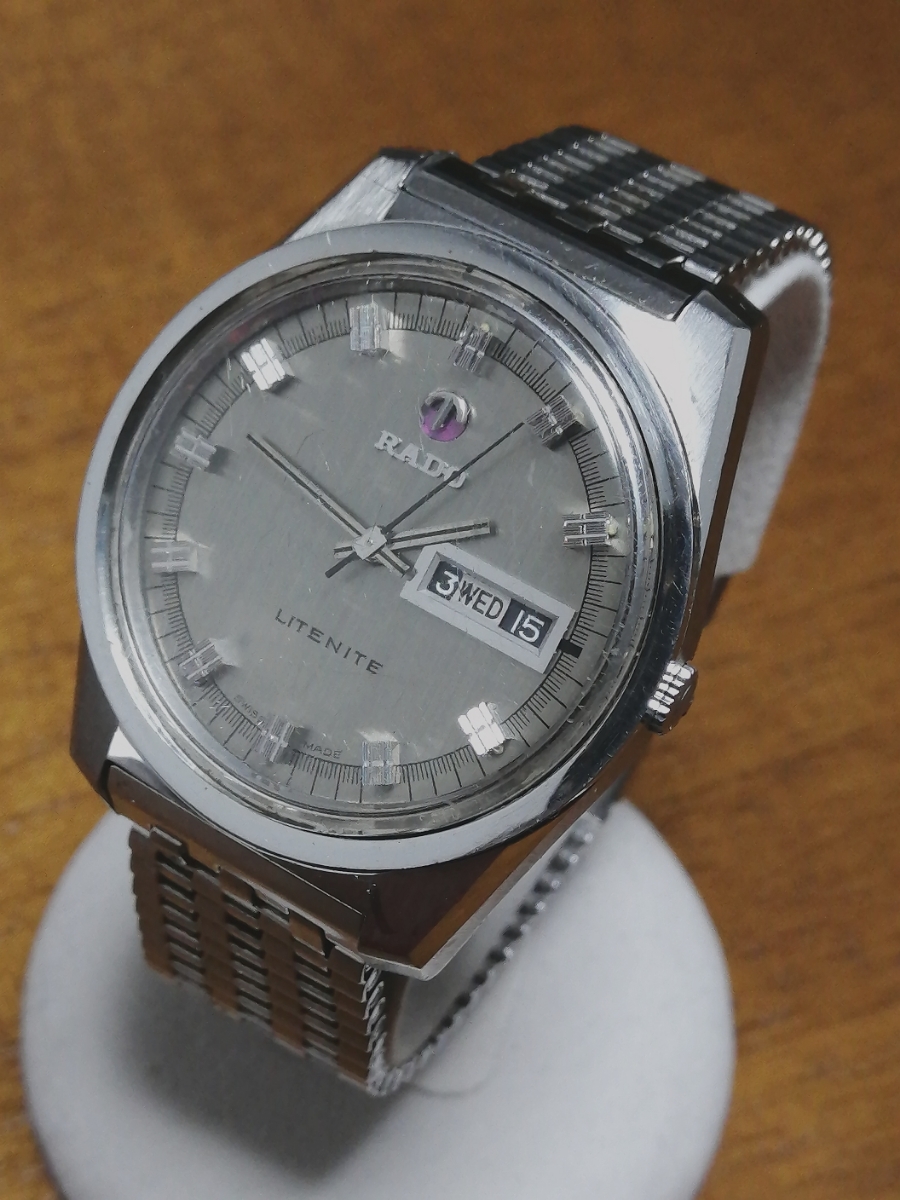 動作品・年代物 RADO/SWISS製 LITENITE メンズ 高級25石 自動巻き