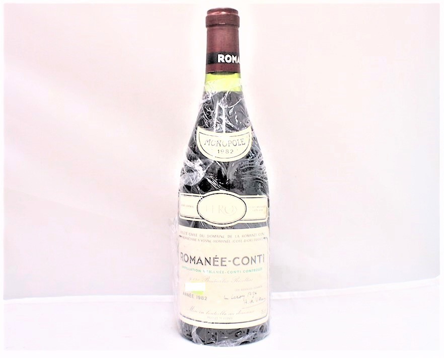 注目! DRC ROMANEE CONTI(ドメーヌ ド ラ ロマネ コンティ)1982年 750ml 液面良好 セラー保管 輸入業者 ㈱フィラディス