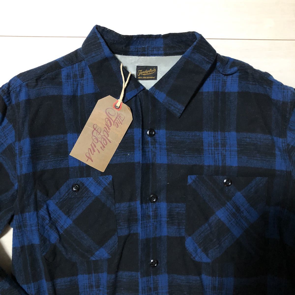 テンダーロイン tenderloin フランネルシャツ ブルー 16aw 19aw 