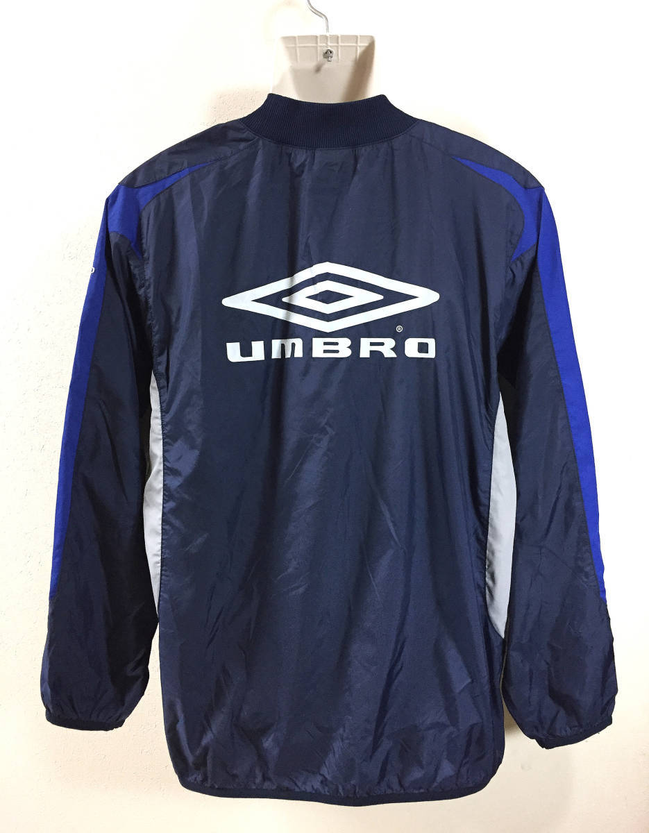 UMBRO ピステトップ M-L 中古美品 ウインドブレーカー シャカシャカ サッカー フットサル トレーニング_3