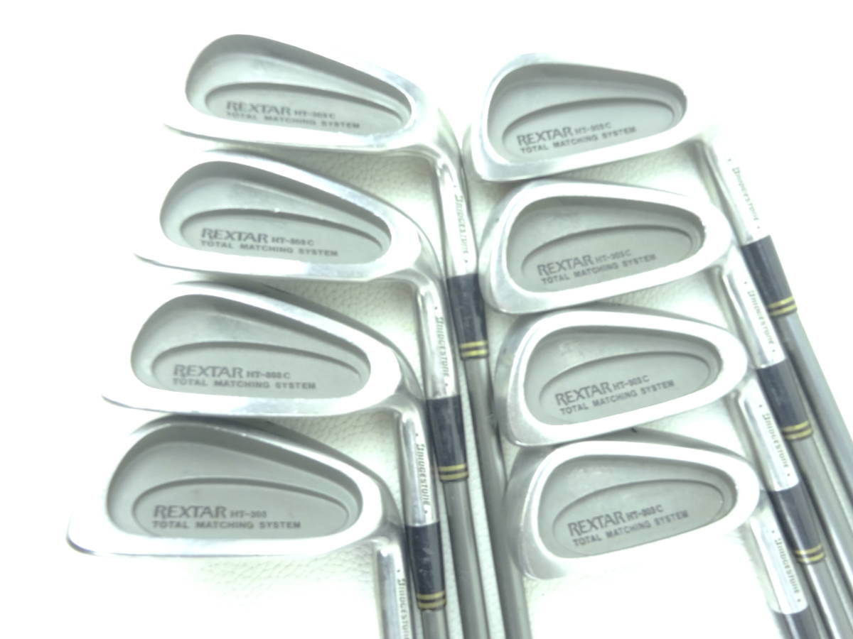 ☆BRIDGESTON ブリヂストン REXTAR HT-303 アイアン #3#5-#9,P,S 純正カーボンシャフト R J465☆レア☆激安☆中古☆8本セット☆_1