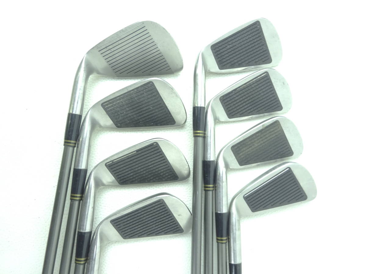 ☆BRIDGESTON ブリヂストン REXTAR HT-303 アイアン #3#5-#9,P,S 純正カーボンシャフト R J465☆レア☆激安☆中古☆8本セット☆_2