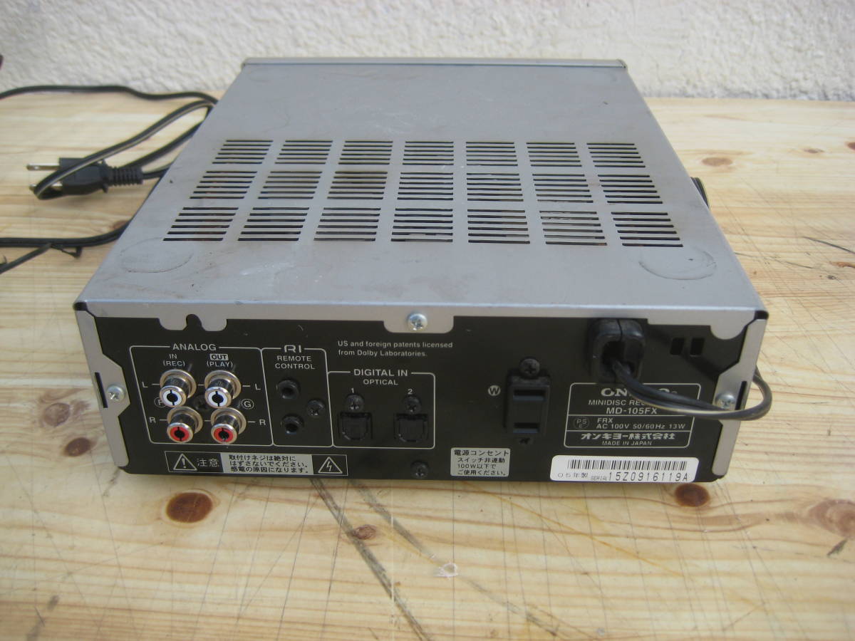 ONKYO MDレコーダー MD-105FX | MOCCHAUFOOD.VN