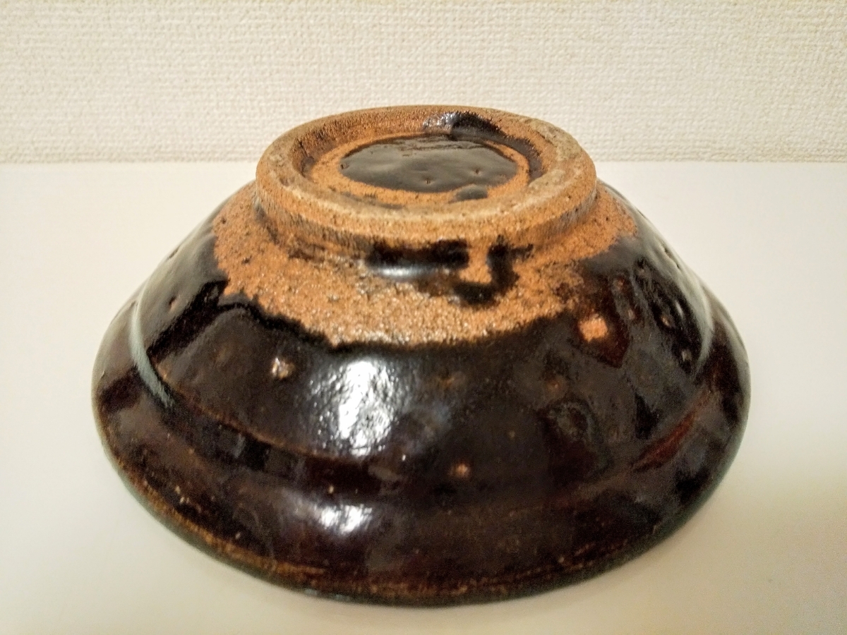 人間国宝 濱田庄司(浜田庄司)作 『飴釉鉢』 初期作 希少品 (検)益子焼