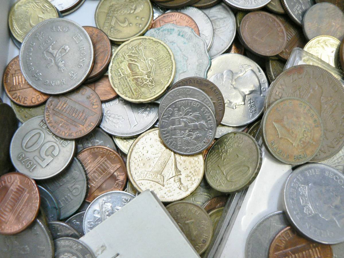 宝蔵】外国銭 まとめ 2㎏以上 海外 世界各国 貨幣 硬貨 インドネシア