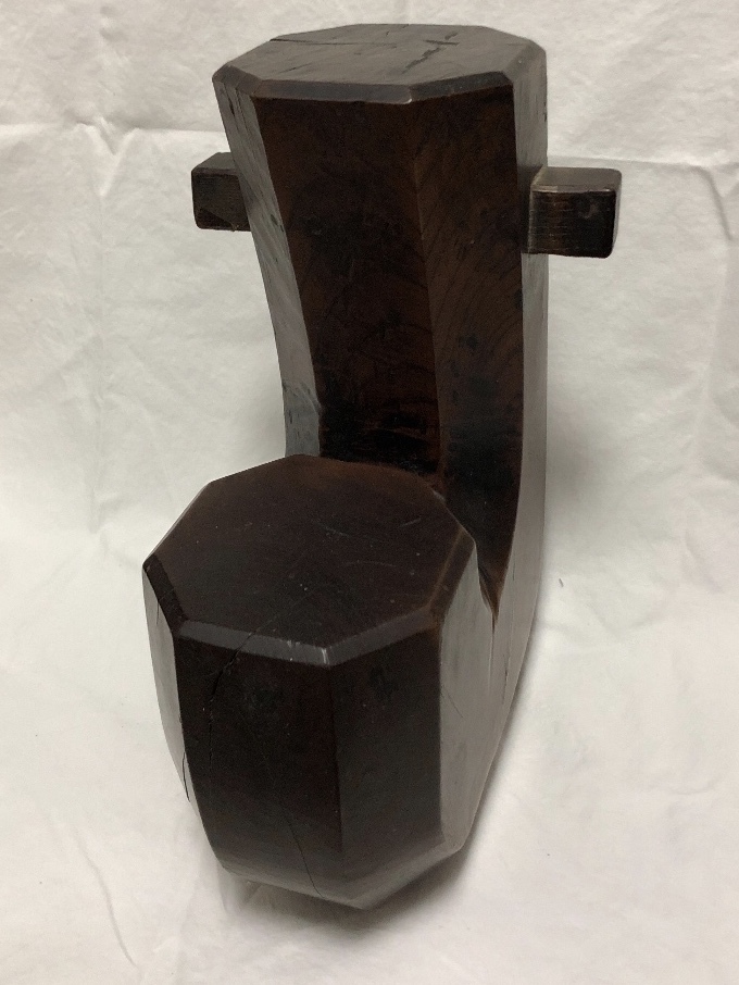 自在鉤　いろり　欅　高さ38ｃｍ　重さ7.6ｋｇ　古民家　古道具_5