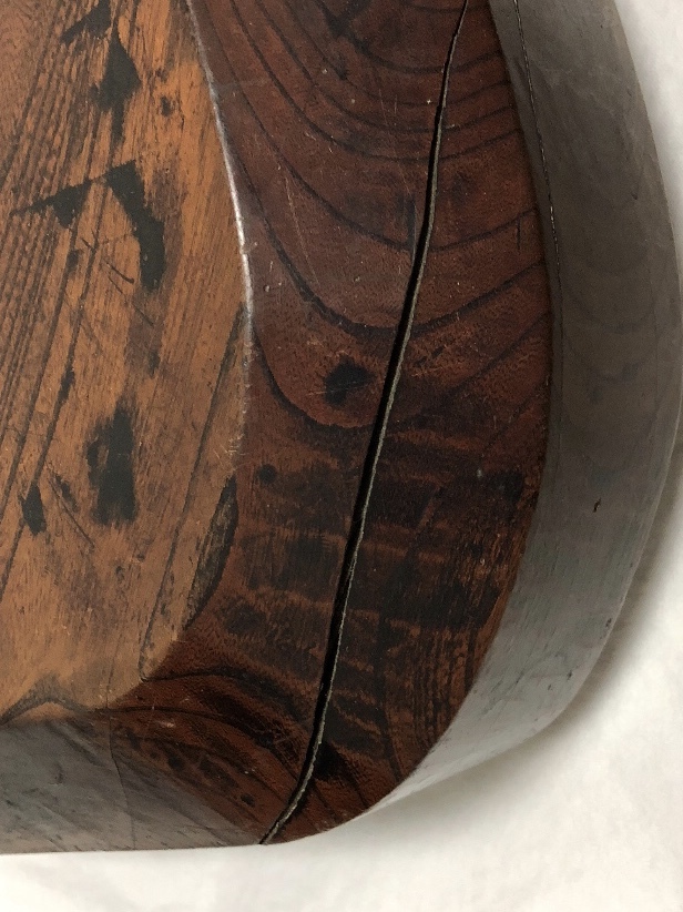 自在鉤　いろり　欅　高さ38ｃｍ　重さ7.6ｋｇ　古民家　古道具_7