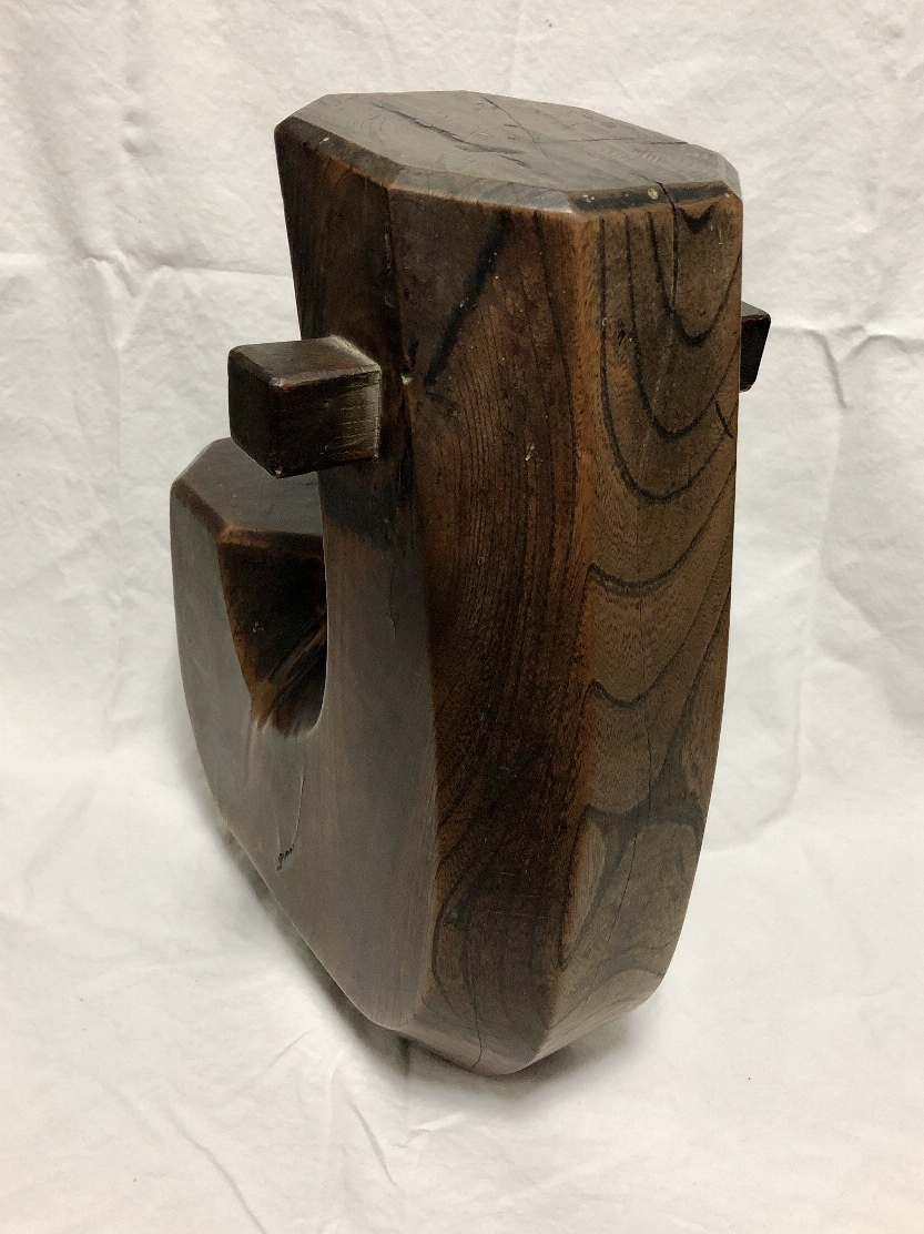 自在鉤　いろり　欅　高さ38ｃｍ　重さ7.6ｋｇ　古民家　古道具_8