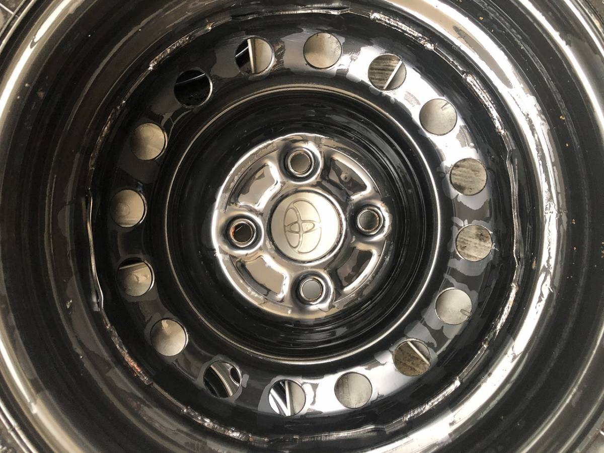 TOYOTA トヨタ ビイッツ 純正 スチール 鉄 ホイール PCD100 5J スタッドレス 165/70R14 ヴィッツ bB ポルテ シエンタ パッソ 等に_10