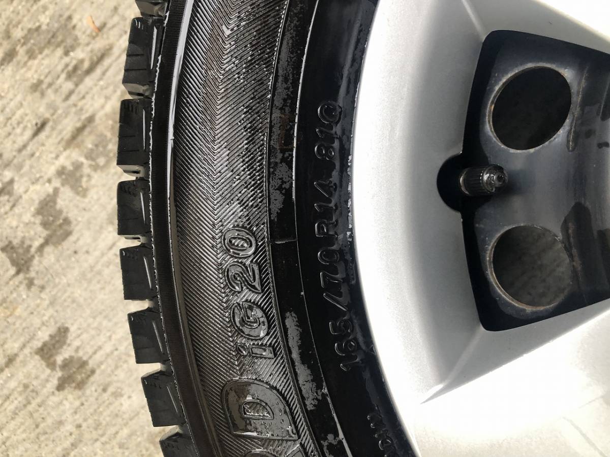 TOYOTA トヨタ ビイッツ 純正 スチール 鉄 ホイール PCD100 5J スタッドレス 165/70R14 ヴィッツ bB ポルテ シエンタ パッソ 等に_7