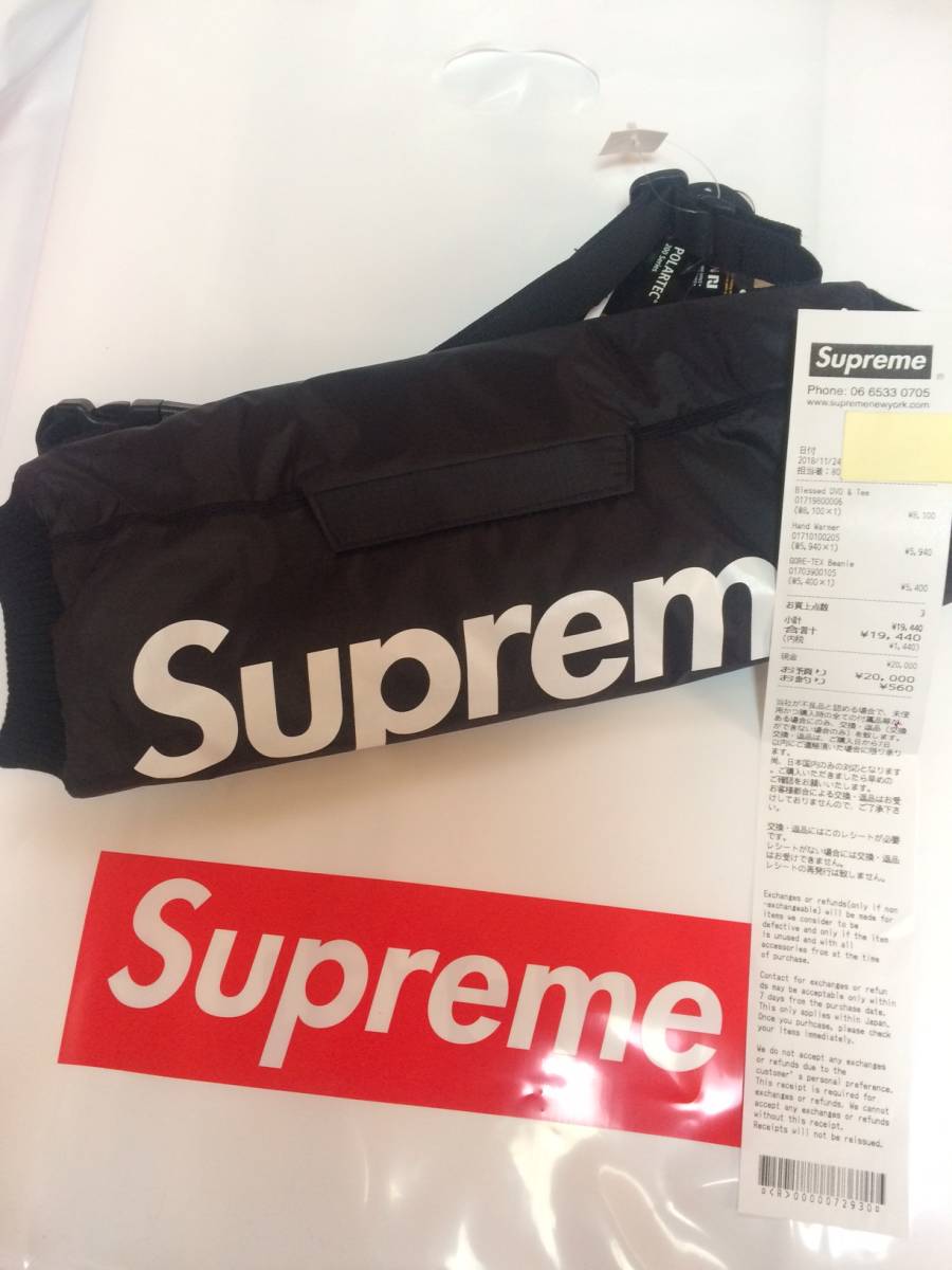 ウトレット 18AW Supreme Handwarmer Black シュプリーム ハンド
