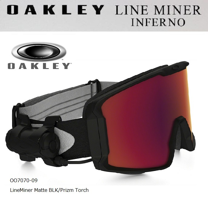 100%新品，HOT 正規品 熱線ゴーグル Oakley Line Miner Prizm Inferno プリズム ラインマイナーインフェルノ MATBLK/TORCH Rフィット(ゴーグル)｜売買されたオークション情報、yahooの商品情報をアーカイブ公開 - オーク 男性用