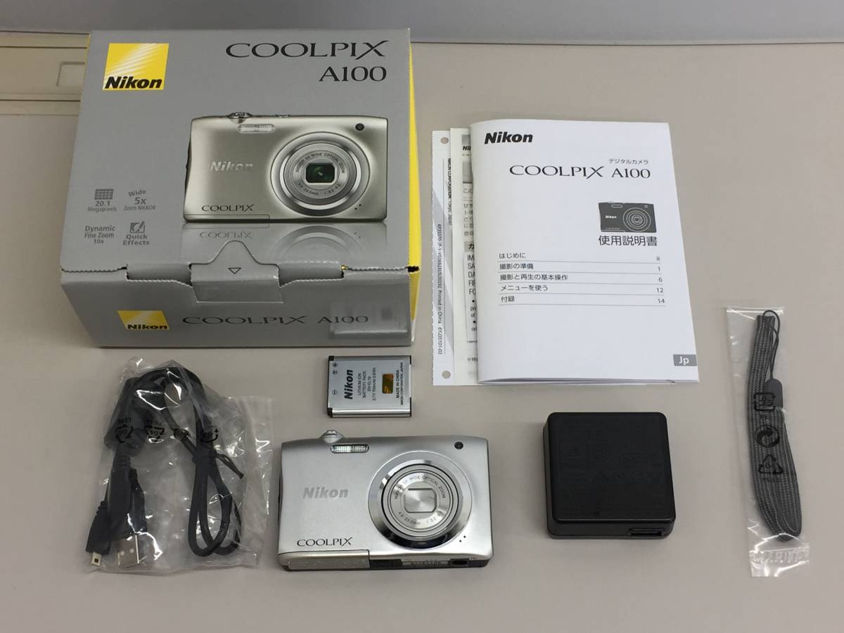□Nikon COOLPIX A100 コンパクトデジタルカメラ シルバー ニコン
