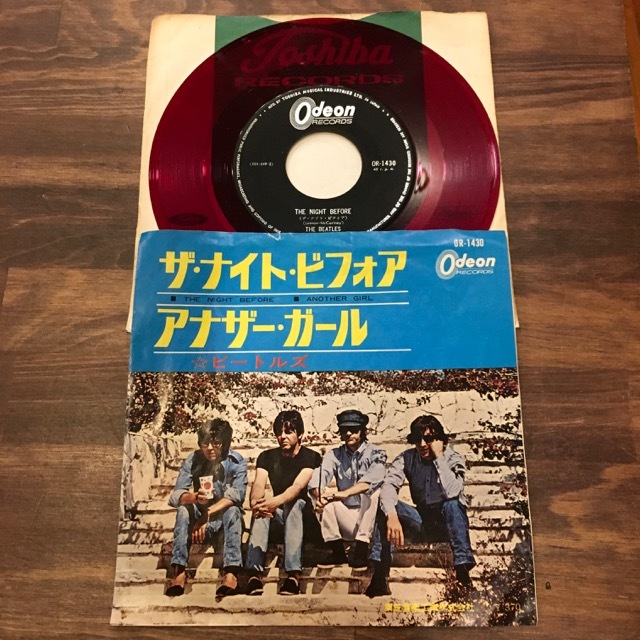 赤盤◇ビートルズ◇ザ・ナイト・ビフォア/アナザー・ガール (OR-1430