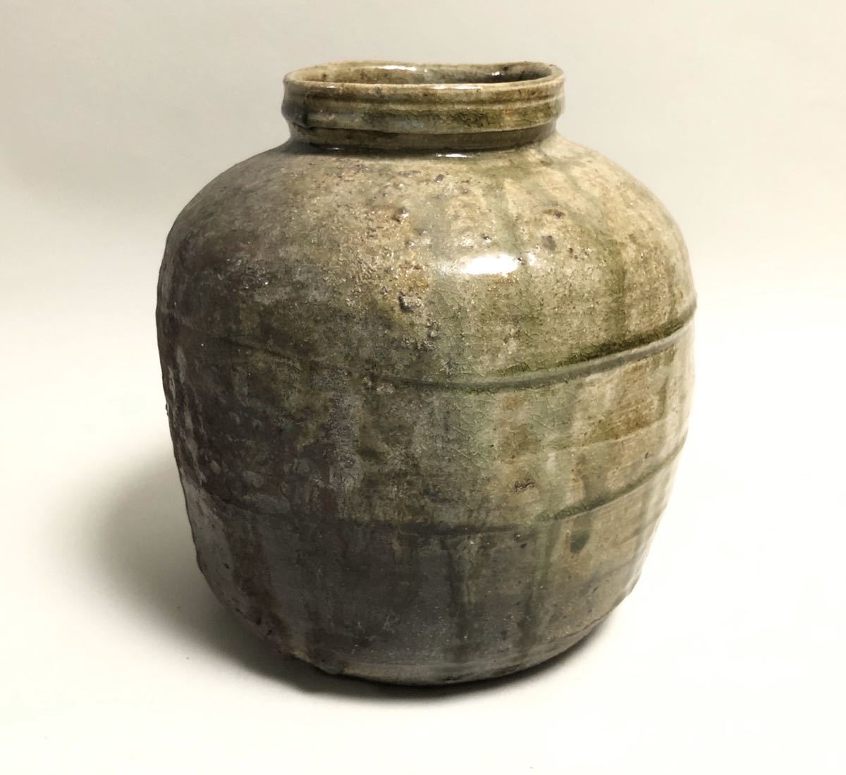 中里重利 共箱 Yahoo!オークション 「中里重利」花器、壷 唐津焼 絵