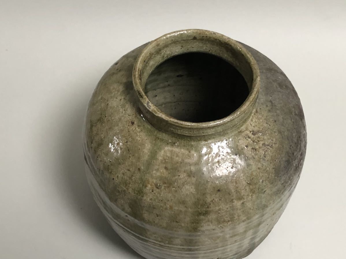 中里重利 共箱 Yahoo!オークション 「中里重利」花器、壷 唐津焼 絵