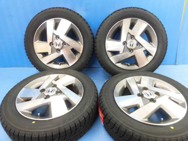セール，100%新品 今がお得 4本set N BOX N ONE 車検流用 等 ホンダ純正 + ブリヂストン スタッドレス ブリザック VRX 155/65R14(スタッドレスタイヤ)｜売買されたオークション情報、yahooの商品情報をアーカイブ公開 - 4穴