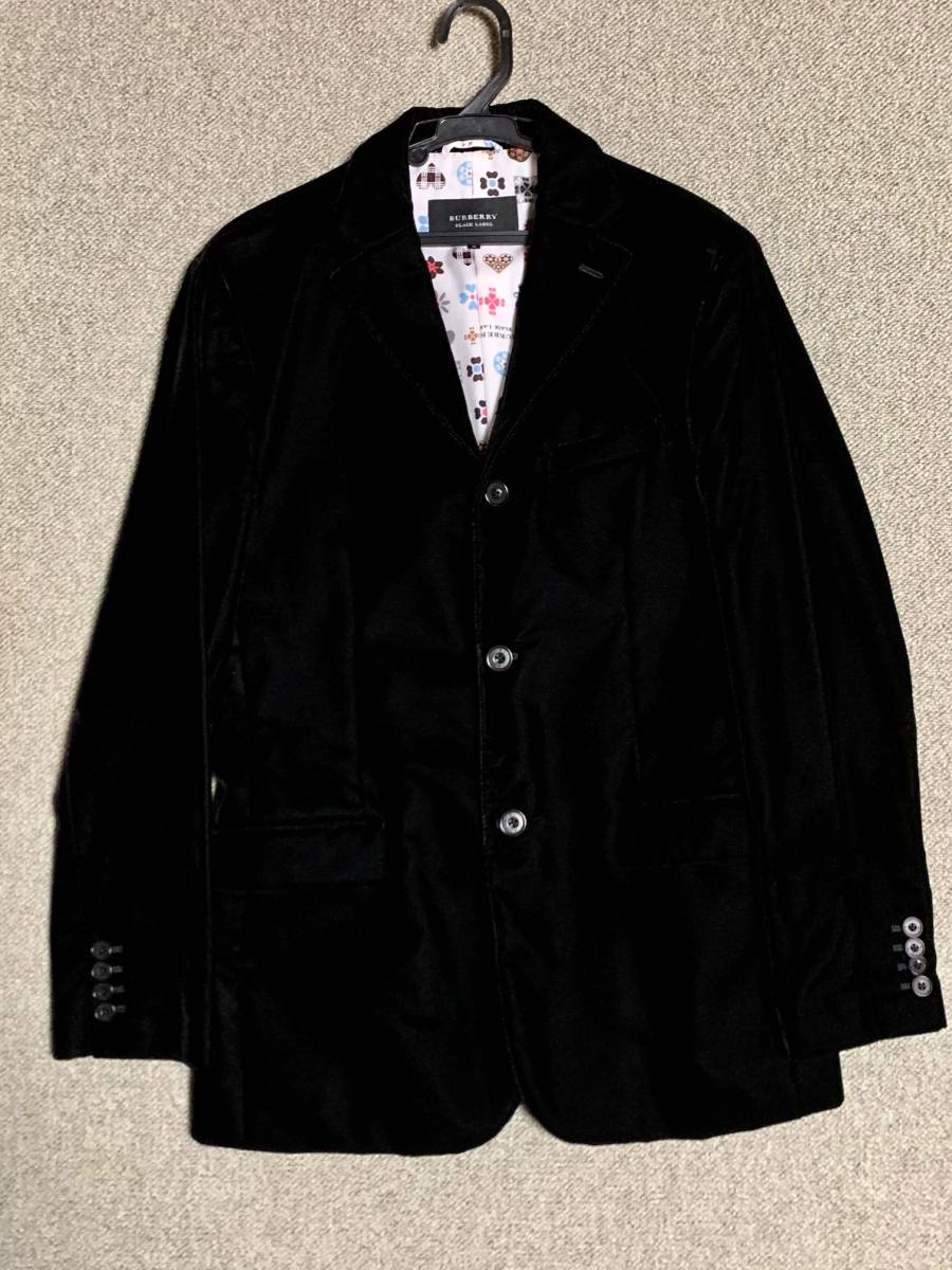 BURBERRY ベロア BLACK LABEL バーバリーブラックレーベル テーラード