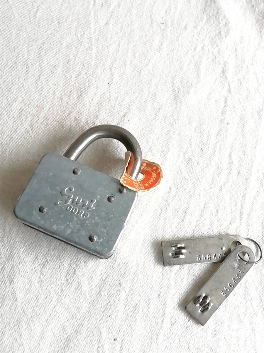 爆買い，SALE 即決○ドイツヴィンテージ南京錠紙タグ付○東欧DDRP 