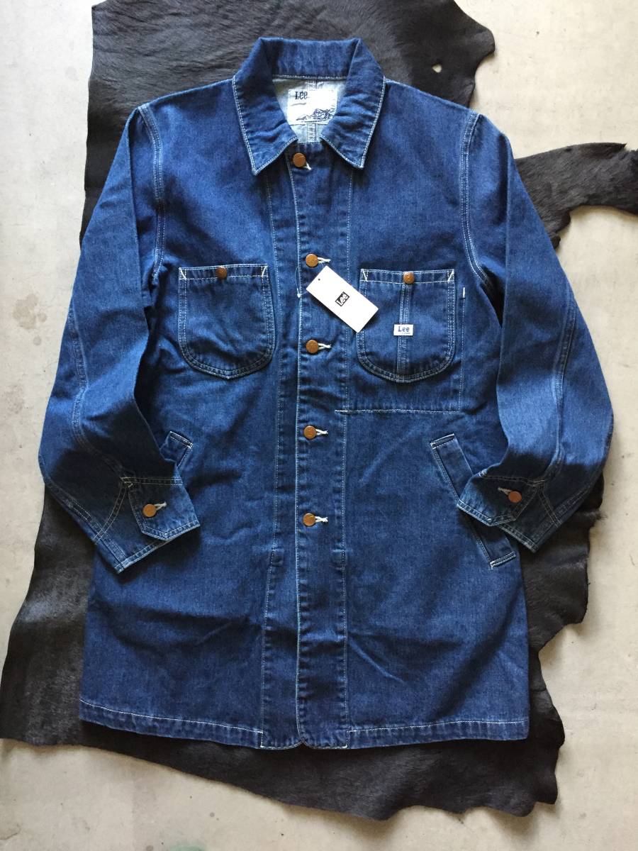 LEE メンズ ワークコート デニムユーズド加工 サイズ M Lee リー