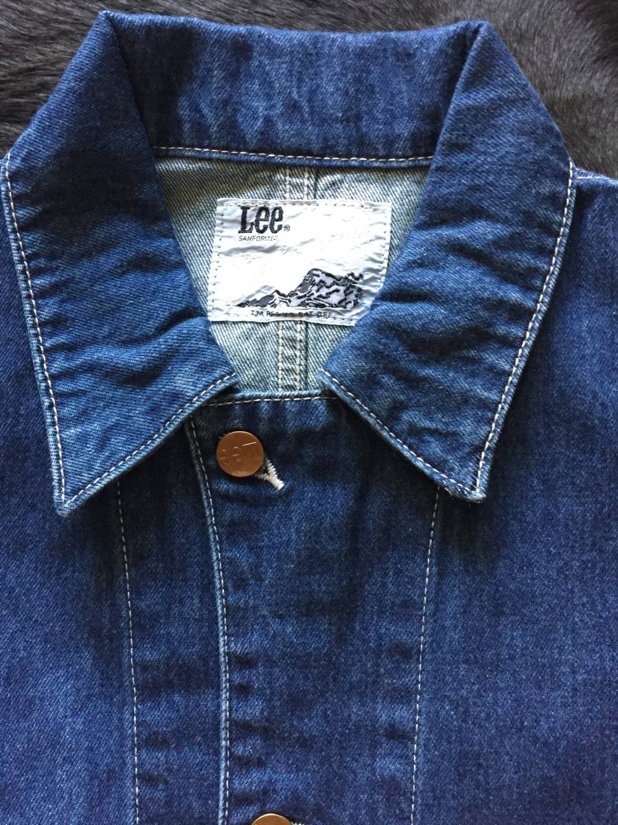 LEE メンズ ワークコート デニムユーズド加工 サイズ M Lee リー