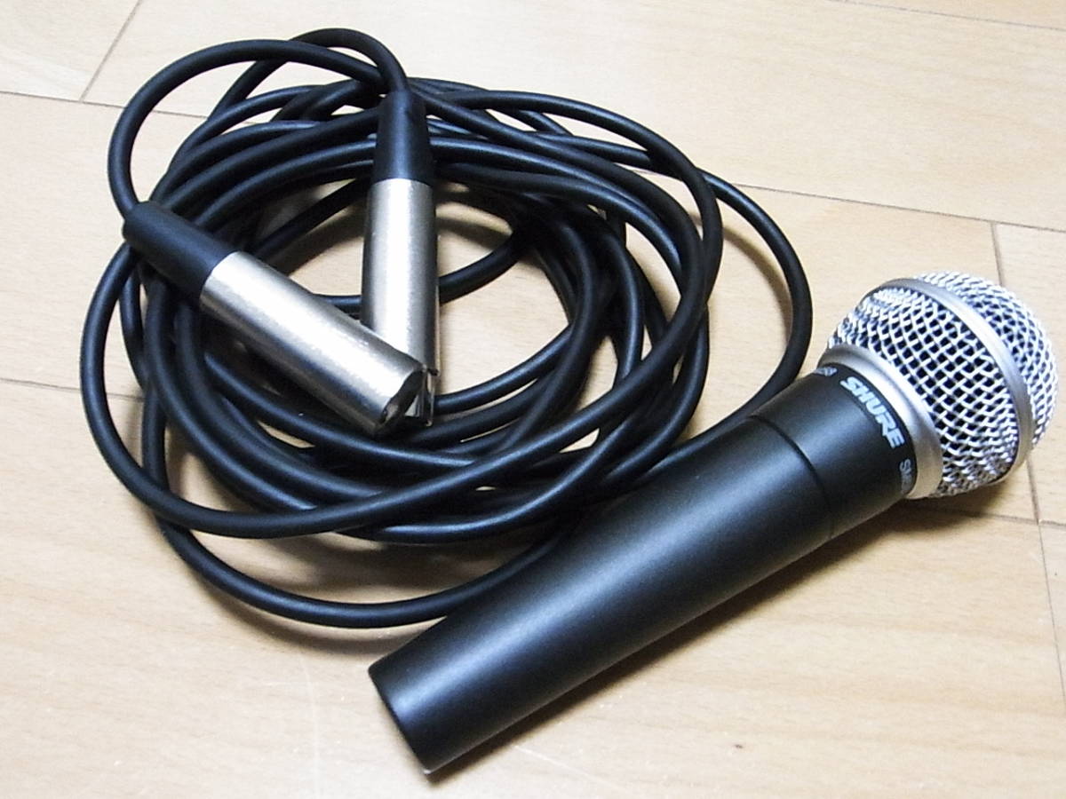 SHURE SM58 シュア 定番ダイナミックマイク ケーブル付き 状態良好