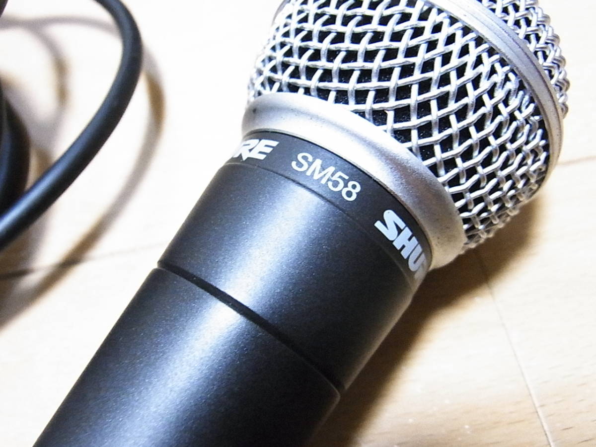 SHURE SM58 シュア 定番ダイナミックマイク ケーブル付き 状態良好